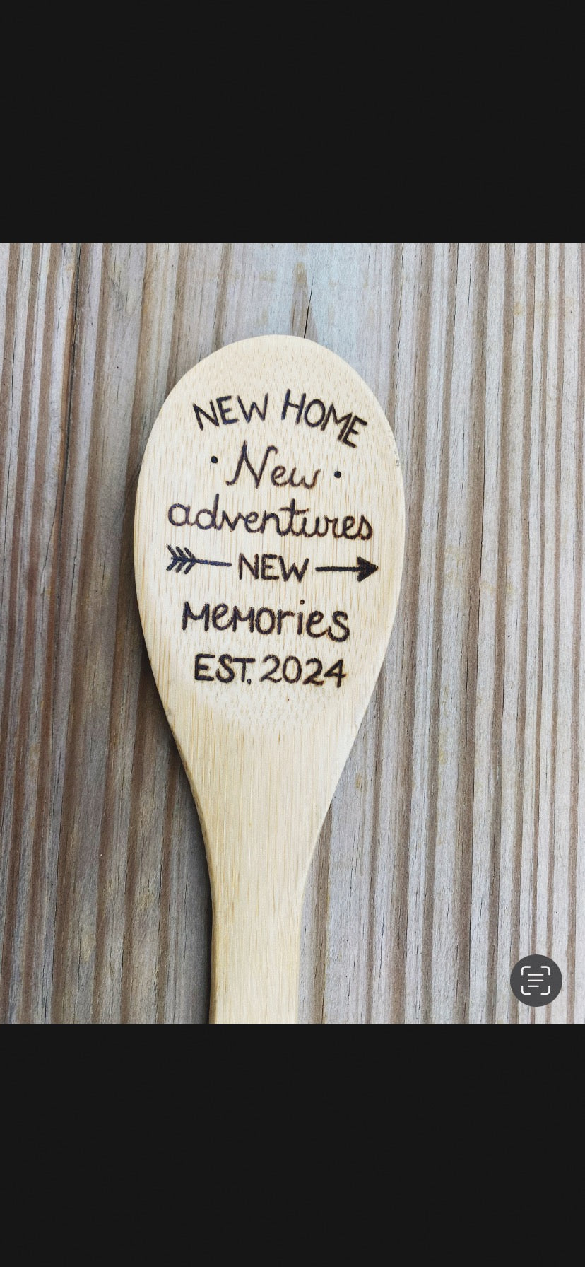 Custom Wood Burned Spoon
