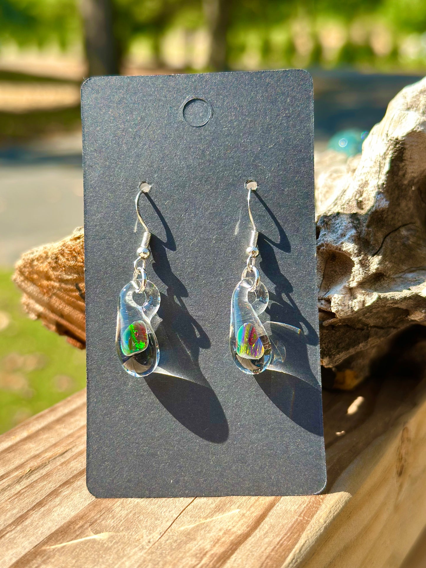 Black Opal Earrings