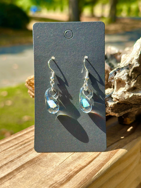 White Opal Earrings