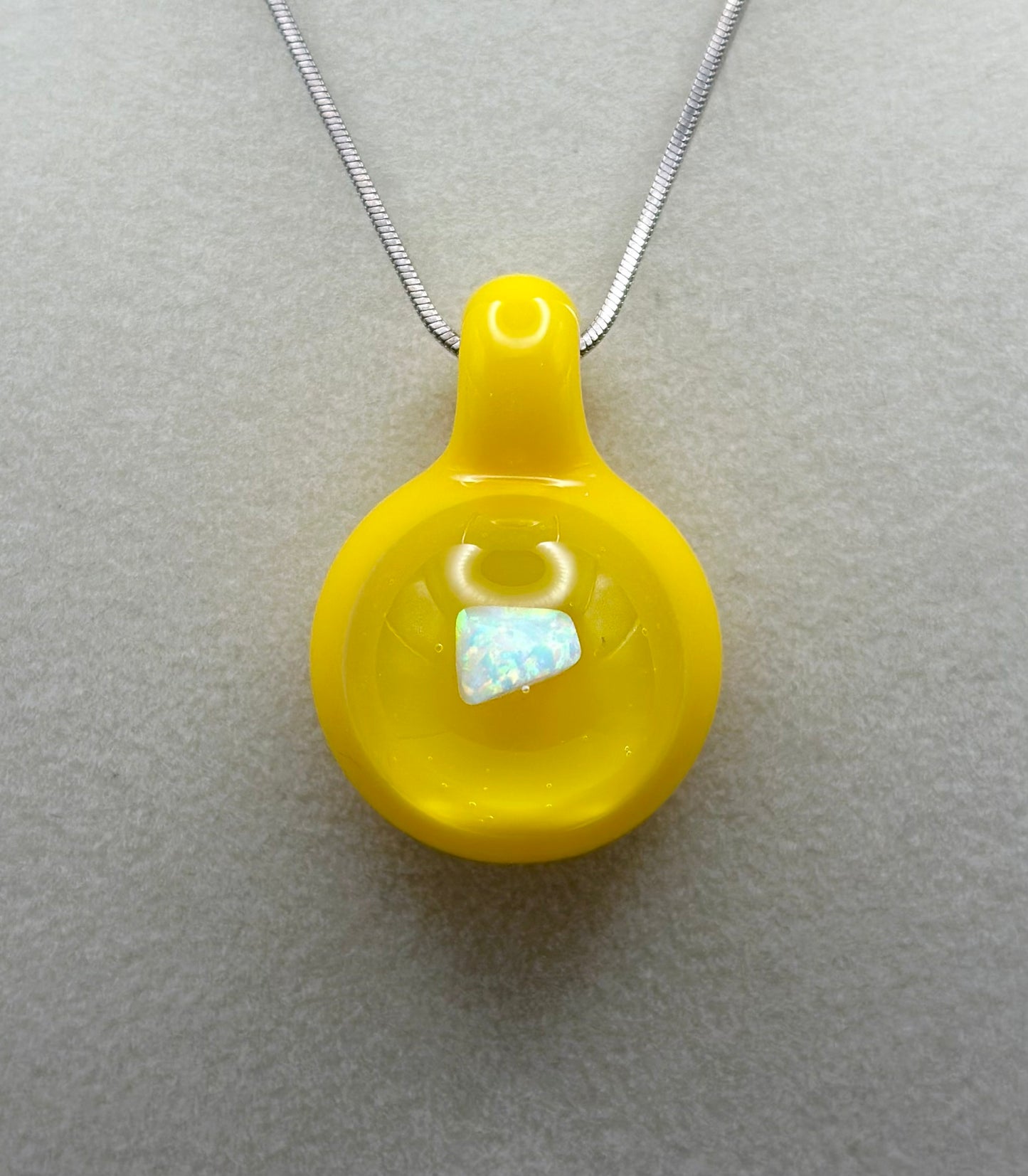 Canary Yellow Opal Pendant